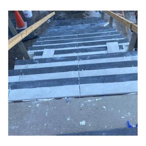 Professional stairs tiling project with durable and stylish finish by Art Wa Tiling in Perth.